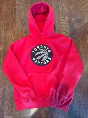 Toronto Raptors Red Hoodie with Team Logo xl
